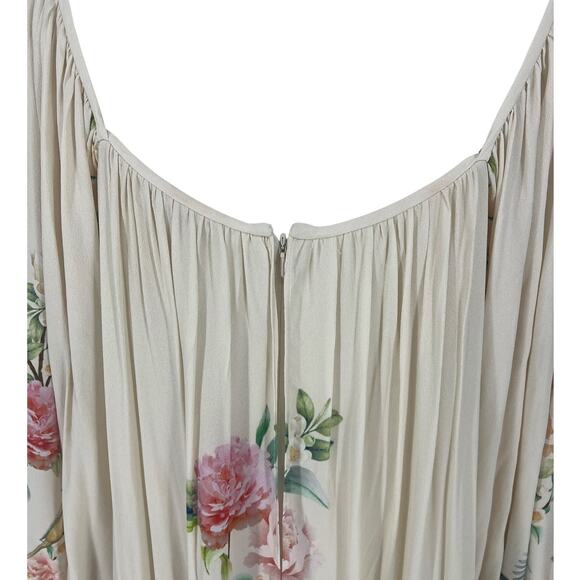 Johnny Was Byrdie Floral Boho Viscose Midi Dress - Picture 12 of 13